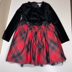 Cat and Jack plaid velour dress